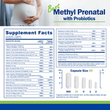 Best Methyl PRENATAL with Probiotics Multivitamin - Power By Naturals