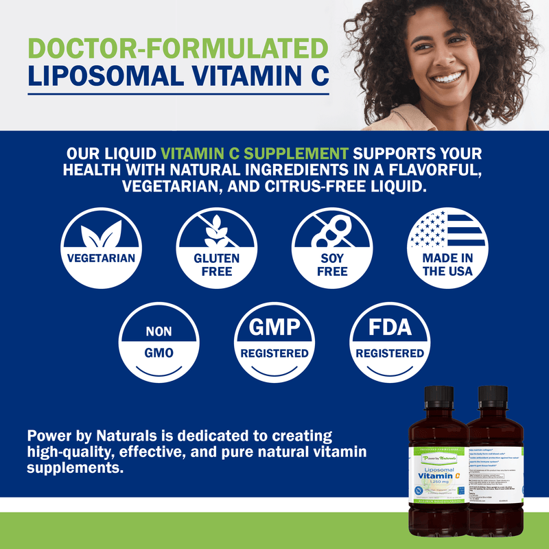 Liposomal Vitamin C 1,250 mg - Power By Naturals